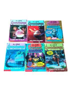 Vtg. Goosebumps Book Lot Of 6 By R.L. Stine - Mixed Titles Scholastic Paperbacks